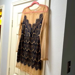 Size M sexy mesh fabric dress